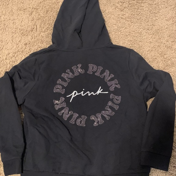 VS Pink Full Zip Hoodie Women’s Sz XL Black 
Great Shape!! - Picture 3 of 3